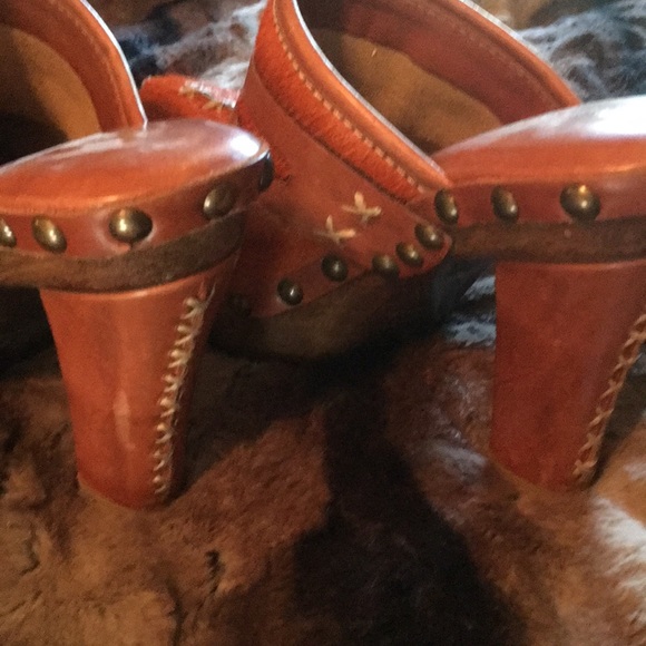 Diego di Lucca made in Brazil cowhide beautiful clogs rhinestones on buckle - Picture 6 of 16